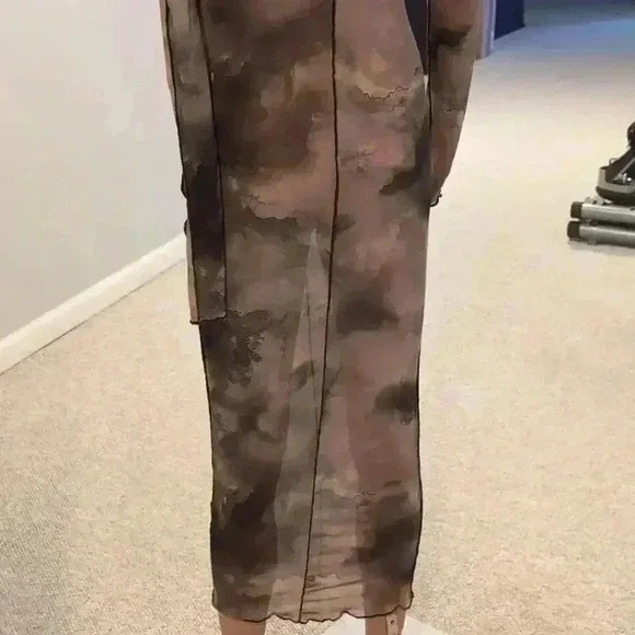 Blanc clothing sheer midi dress - Picture 7 of 10